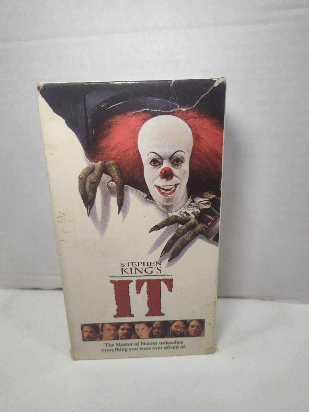 Stephen King's IT VHS 2 Tape Set Warner Home Video 1990 Tim Curry Horror